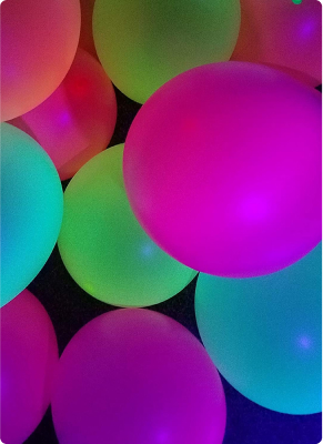 Neon balloons